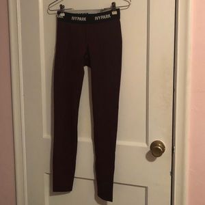 IVY PARK Burgundy Leggings